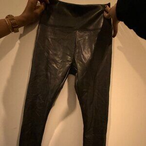 Brand New Black Hollister Faux Leather tights, Size XS